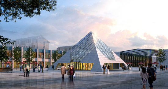 青铜峡金字塔网架